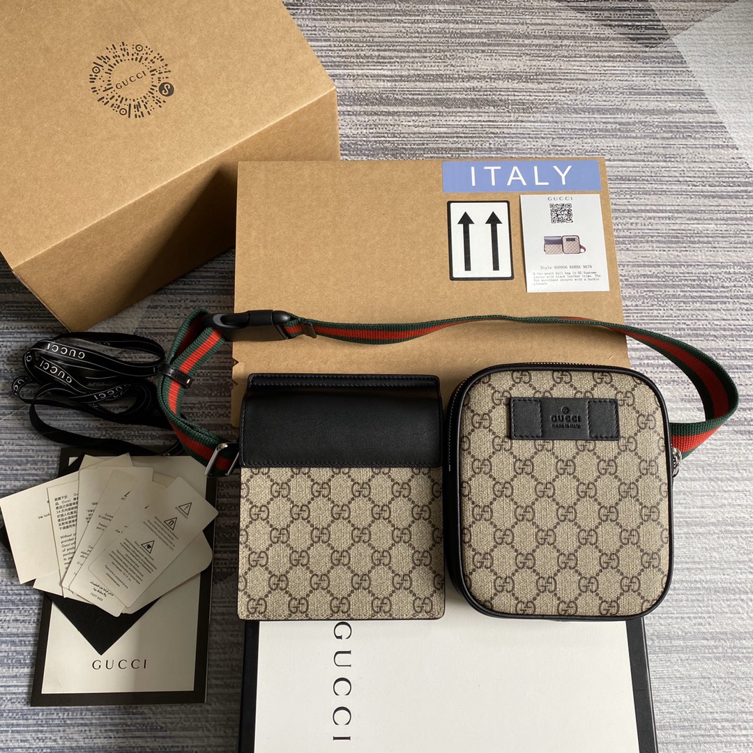 Gucci Belt Bag GG Supreme Web Waist Strap - Image 3