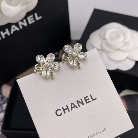 Chanel Floral Stud Earrings