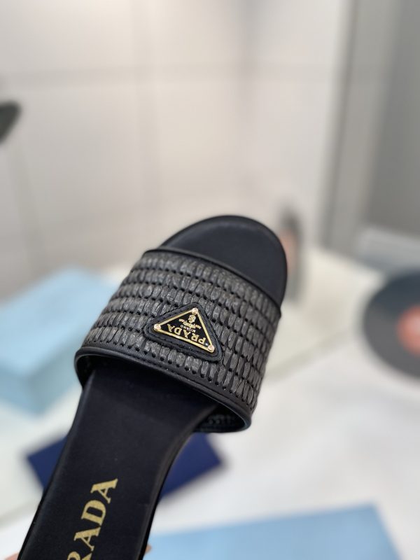 Prada Triangle-logo Sandals
