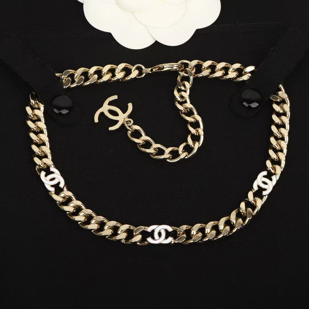 ChanelDoubleCEnamel Necklace - Image 1