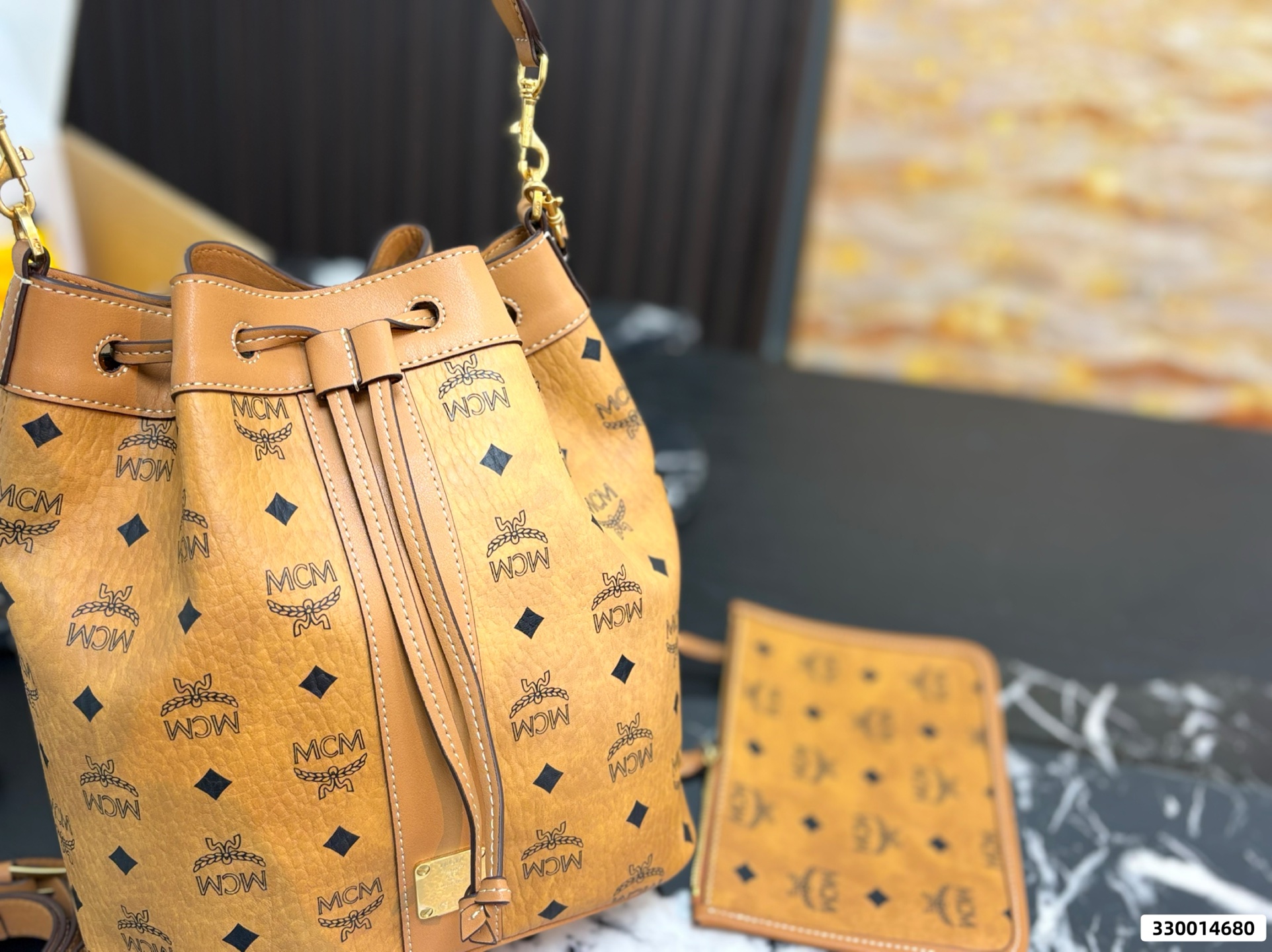 MCM Large Dessau Drawstring Bag - Image 2