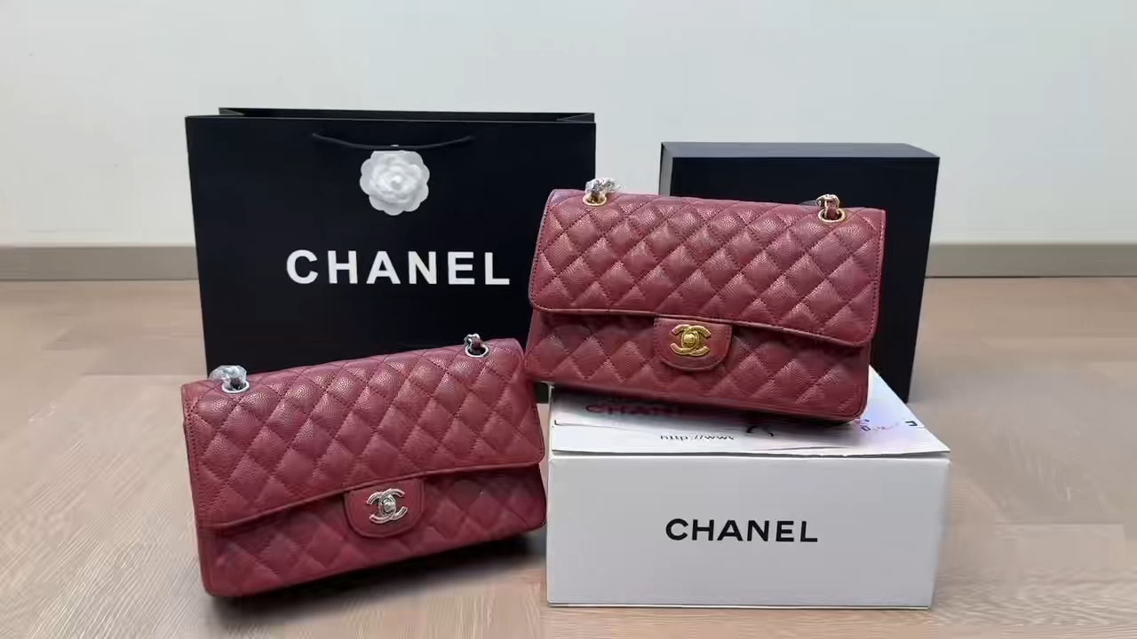 Chanel CF Caviar Bag - Image 3