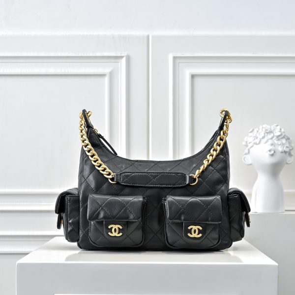 Chanel 25C Quilted Trendy Hobo Bag