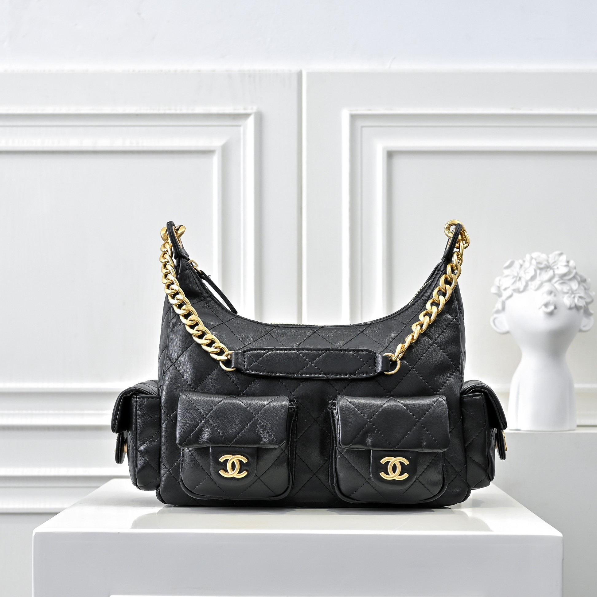 Chanel 25C Quilted Trendy Hobo Bag - Image 1
