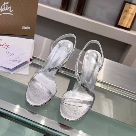 Christian Louboutin Rosalie Heels Silver - Image 2