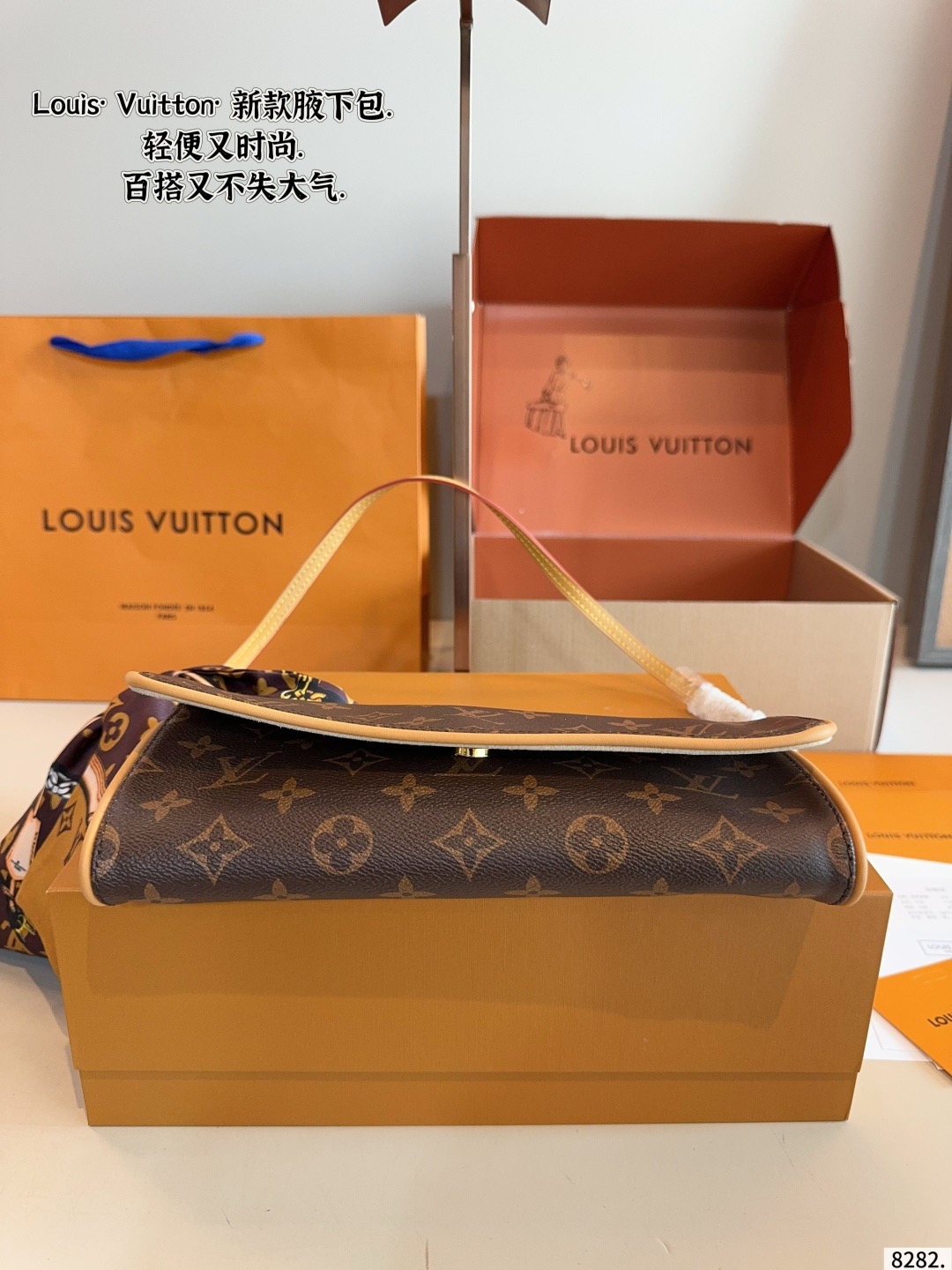 LV Vintage Monogram Canvas Pochette Twin GM Crossbody Bag - Image 6