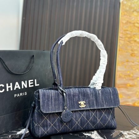 Chanel 26S Denim Baguette Bag