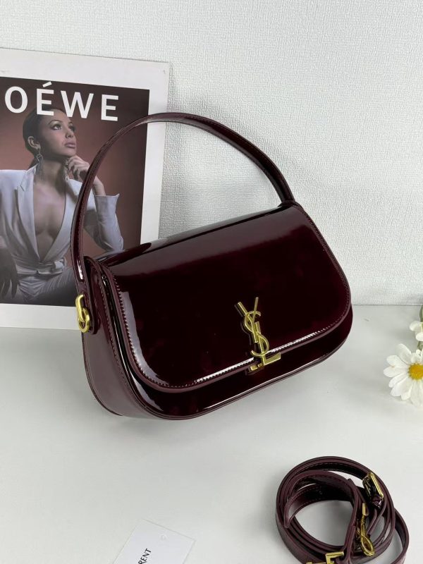 Saint Laurent YSL Top-Handle Bag in Patent Leather