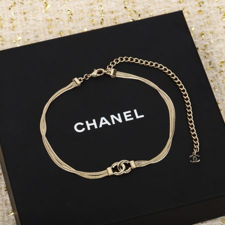 Chanel double choker snake bone double C necklace - Image 1