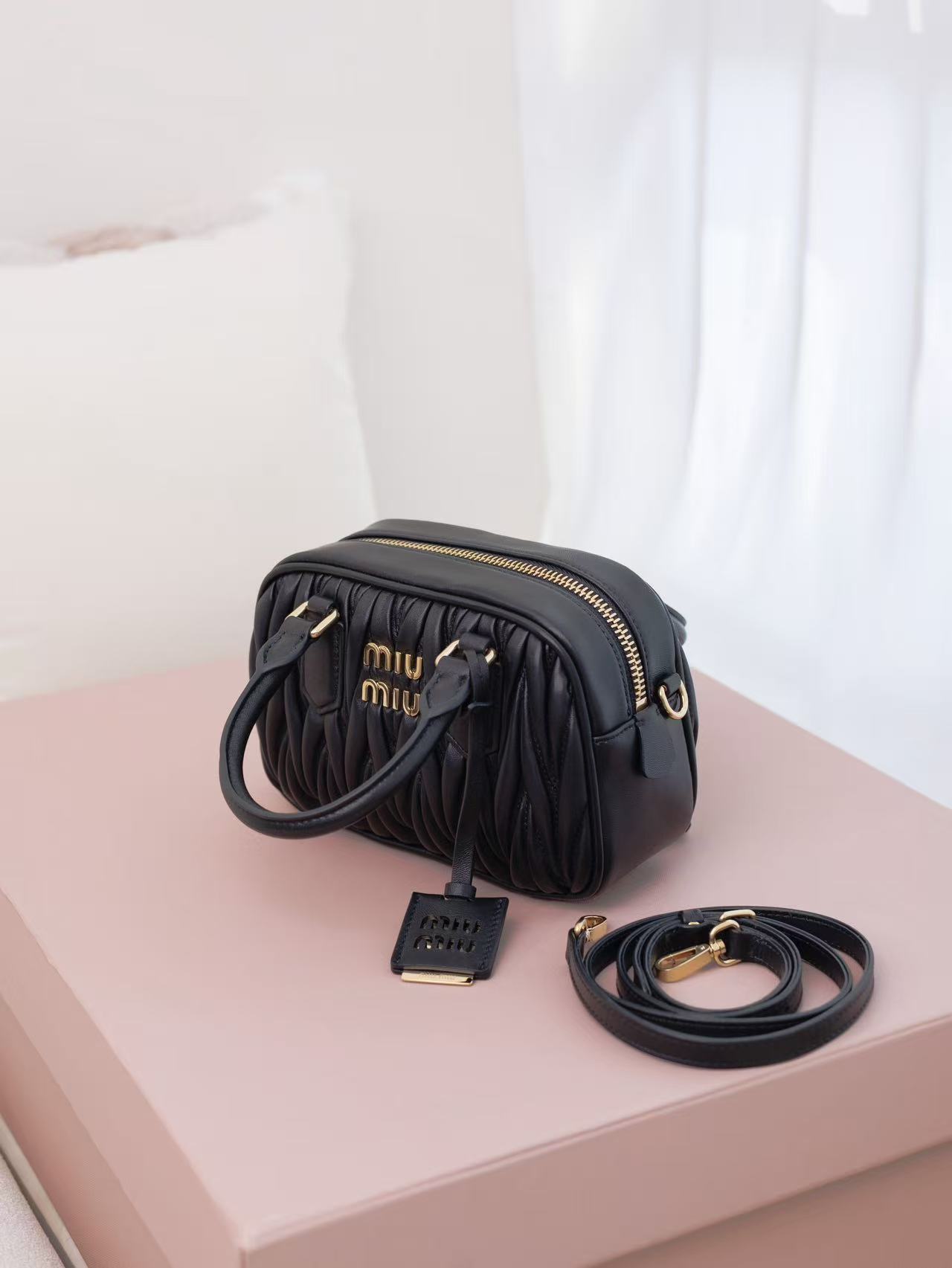 Miu Miu Arcadie Matelasse Nappa Leather Bag - Image 2