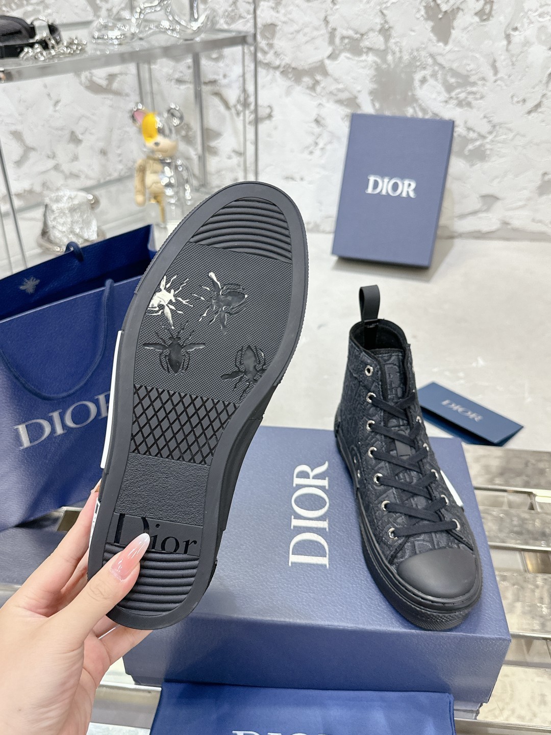 Dior B23 All Black Shoes - Image 5