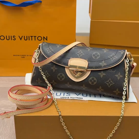 LV Monogram Leather Beverly Clutch - Image 2