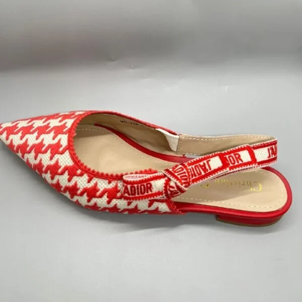 Dior Cotton Houndstooth J'Adior Slingback Heels