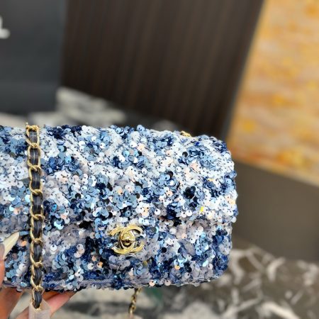 Chanel Sequined CF Chain Bag - Image 5