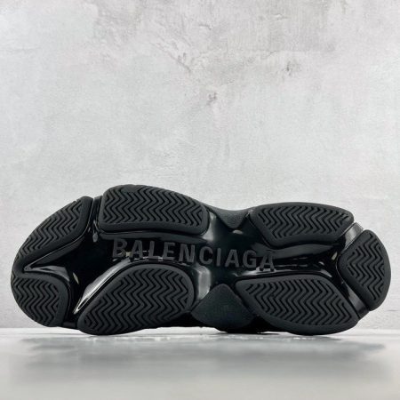 Balenciaga Triple S Clear Sole Sneakers Black Mirror Version 10A - Image 7