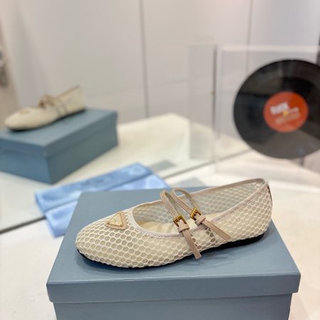 Prada Macramé mesh Mary Jane flats - Image 2