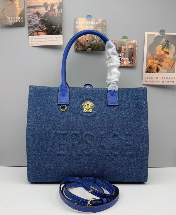 Versace Canvas Tote Bag