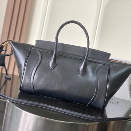 Celine Little Luggage In Supple Shiny Lambskin - Image 3