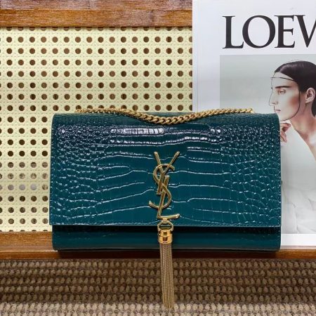 YSL Kate 24cm Crocodile Pattern Bag - 10A - Image 8