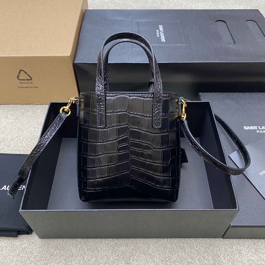 YSL Shopping Mini Toy Tote Bag - Image 3