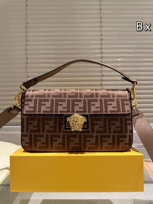 Fendi Versace joint baguette bag