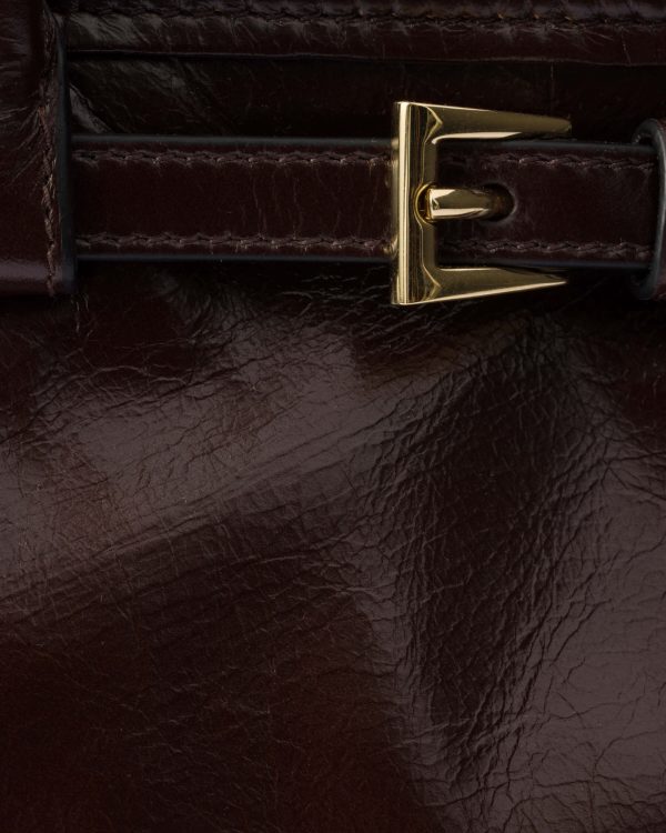Prada Tote Bag Brown Soft-Lux Handbag Top Quality