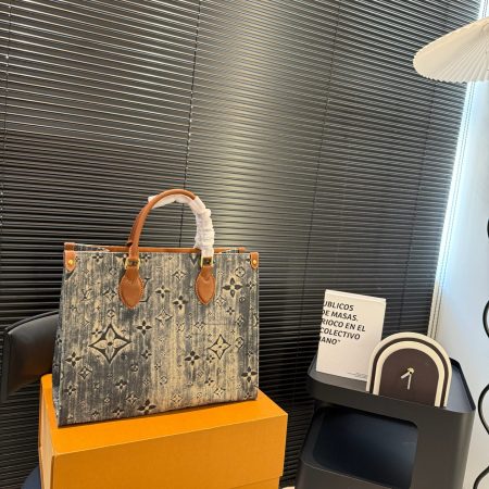 LV  Designer Denim Crossbody Bag - Image 2
