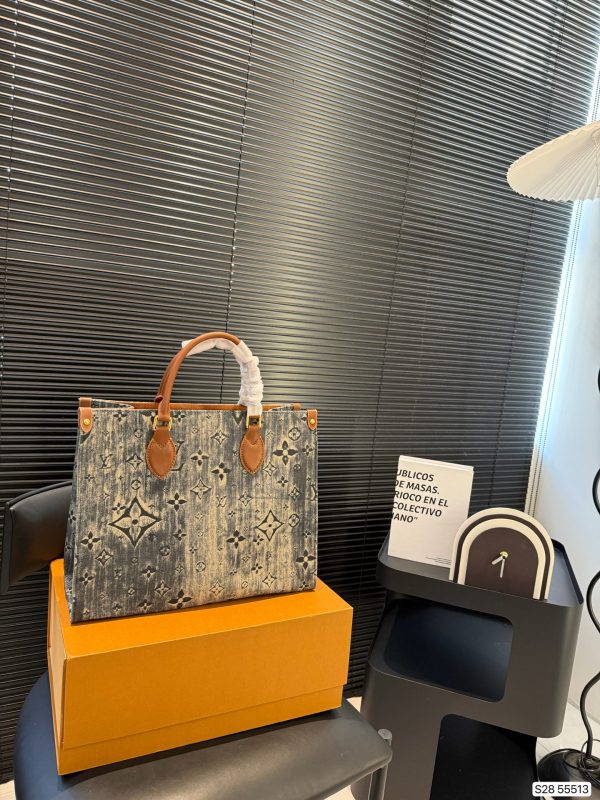 LV  Designer Denim Crossbody Bag