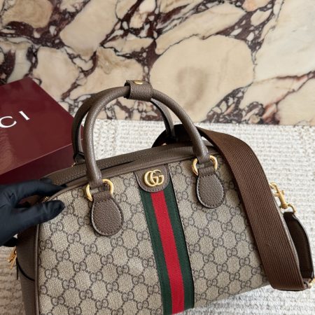 Gucci GG Supreme Ophidia GG Top Handle Bag - Image 2