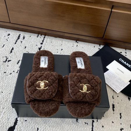 Chanel Fall/Winter Fuzzy Slippers