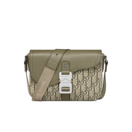 Dior Oblique Small Saddle Flap Messenger Bag