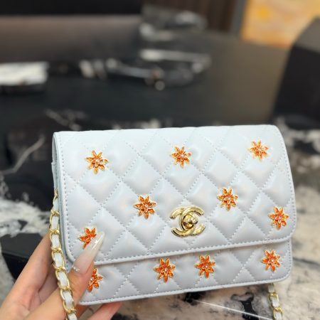 Chanel WOC Badge Chain Clutch - Image 3