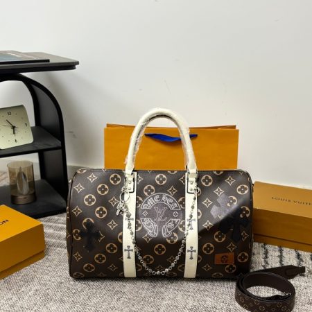 Chrome Hearts x LV Keepall Travel Bag - Image 2