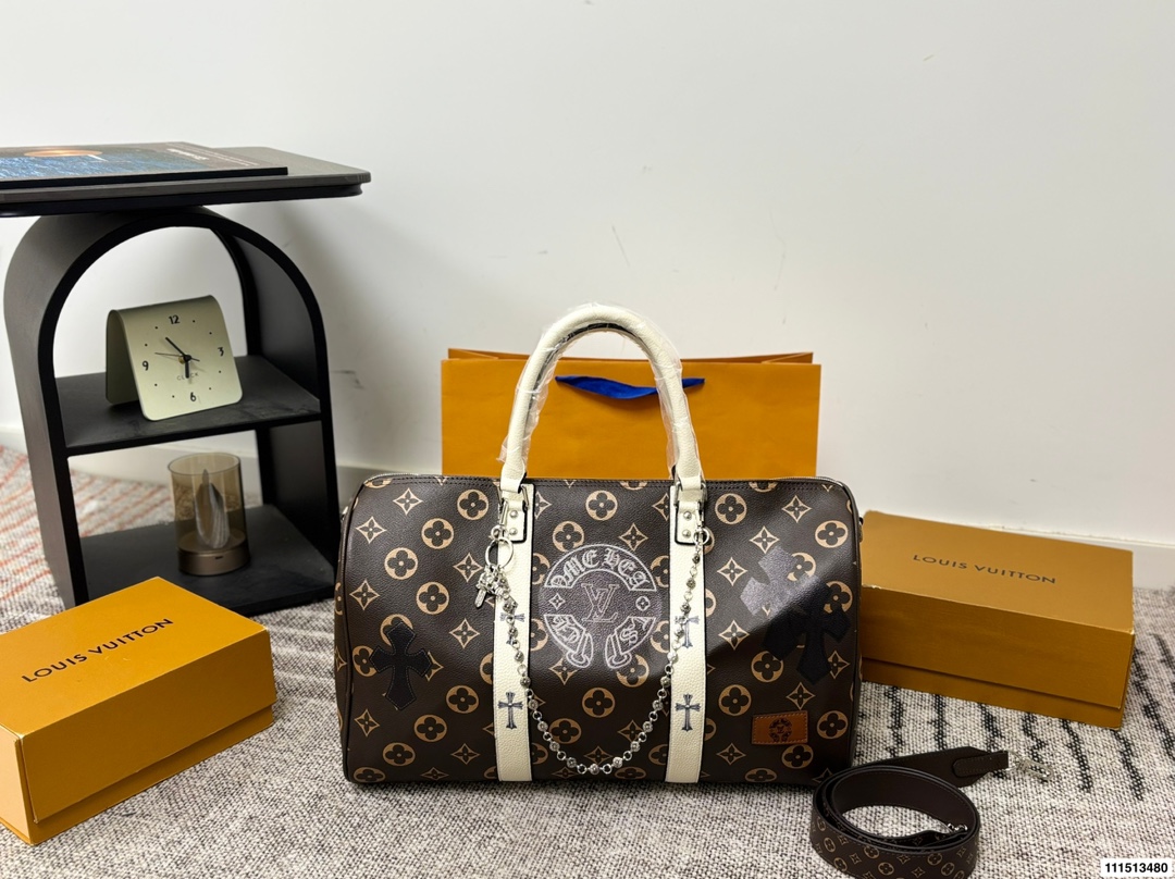 Chrome Hearts x LV Keepall Travel Bag - Image 2