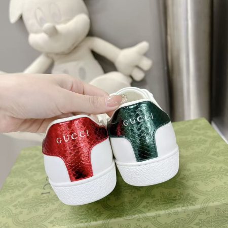 Gucci Ace Sneaker White Leather With Bee - Image 5