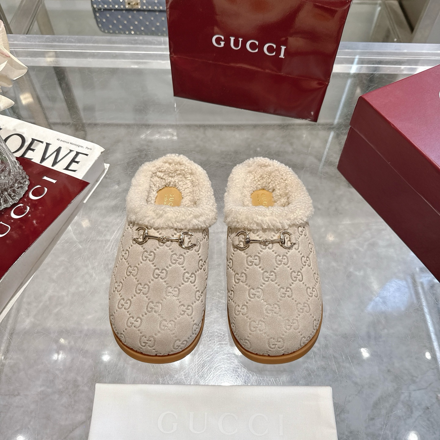 Gucci Horsebit Cotton Slippers - Image 1