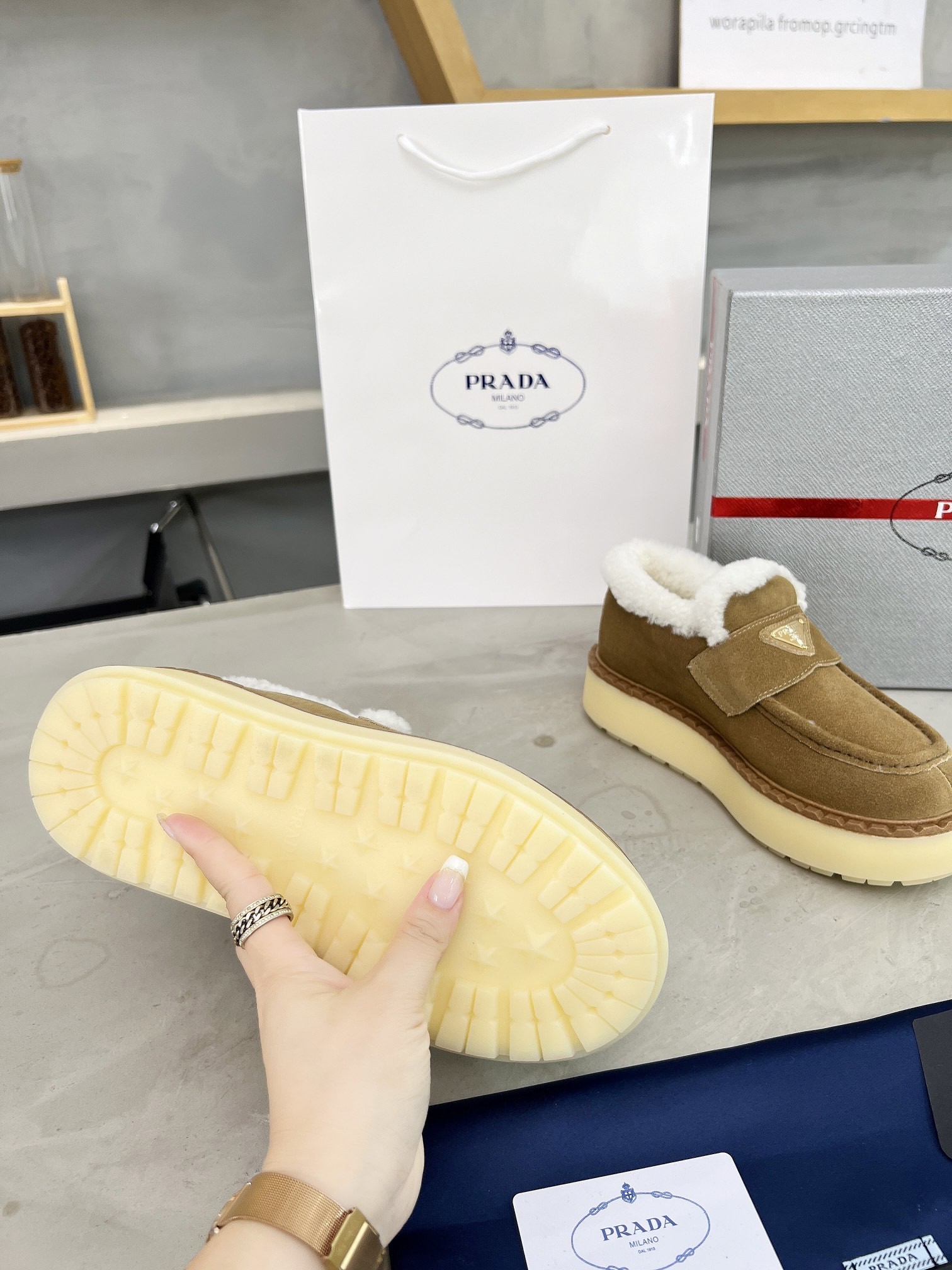 Prada Wool Shoes - Image 8