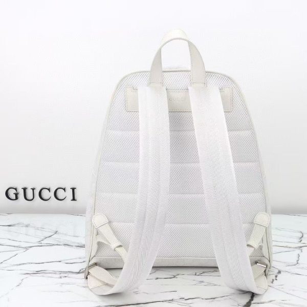 Gucci Ophidia Medium Backpack in white GG Supreme