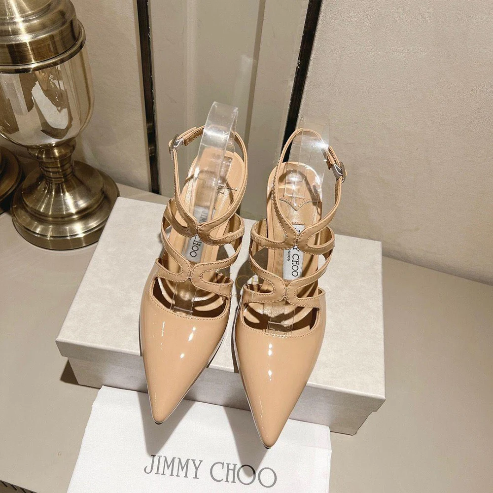 Jimmy Choo Patent Leather Azia  Heels - Image 3