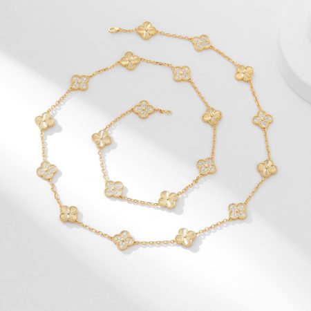 Van Cleef&Arpels VCA Vintage Alhambra long necklace, 20 motifs - Image 11