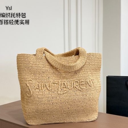 YSL Woven Tote Bag