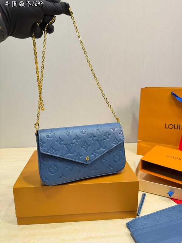 LV Pochette Felicie Monogram Empreinte Bag