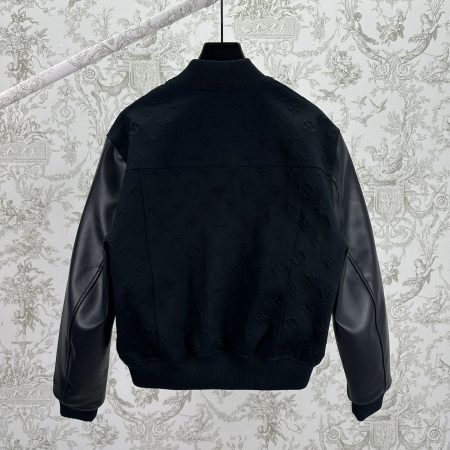 LV Embossed Monogram Cotton Varsity Jacket - Image 2