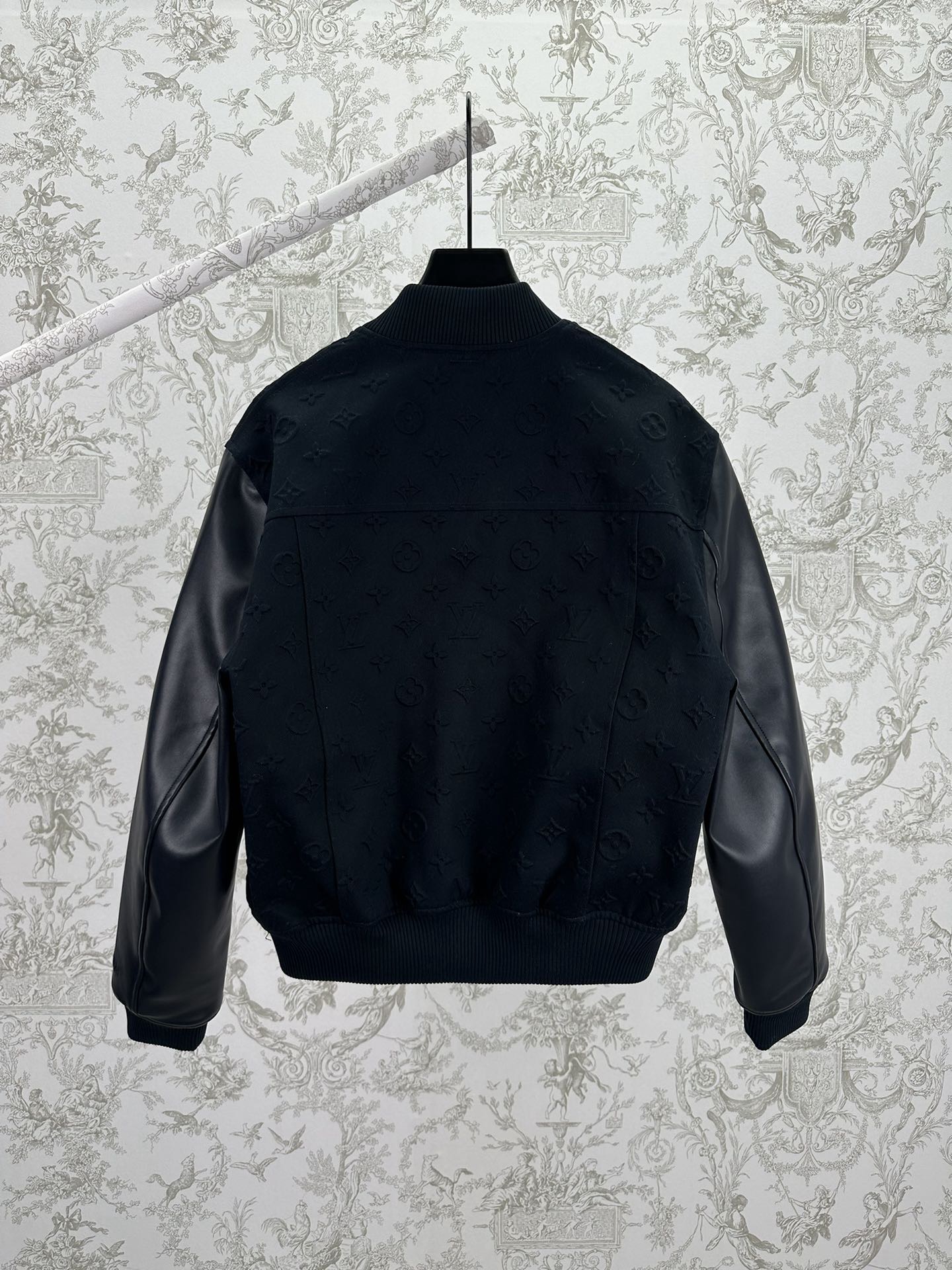 LV Embossed Monogram Cotton Varsity Jacket - Image 2
