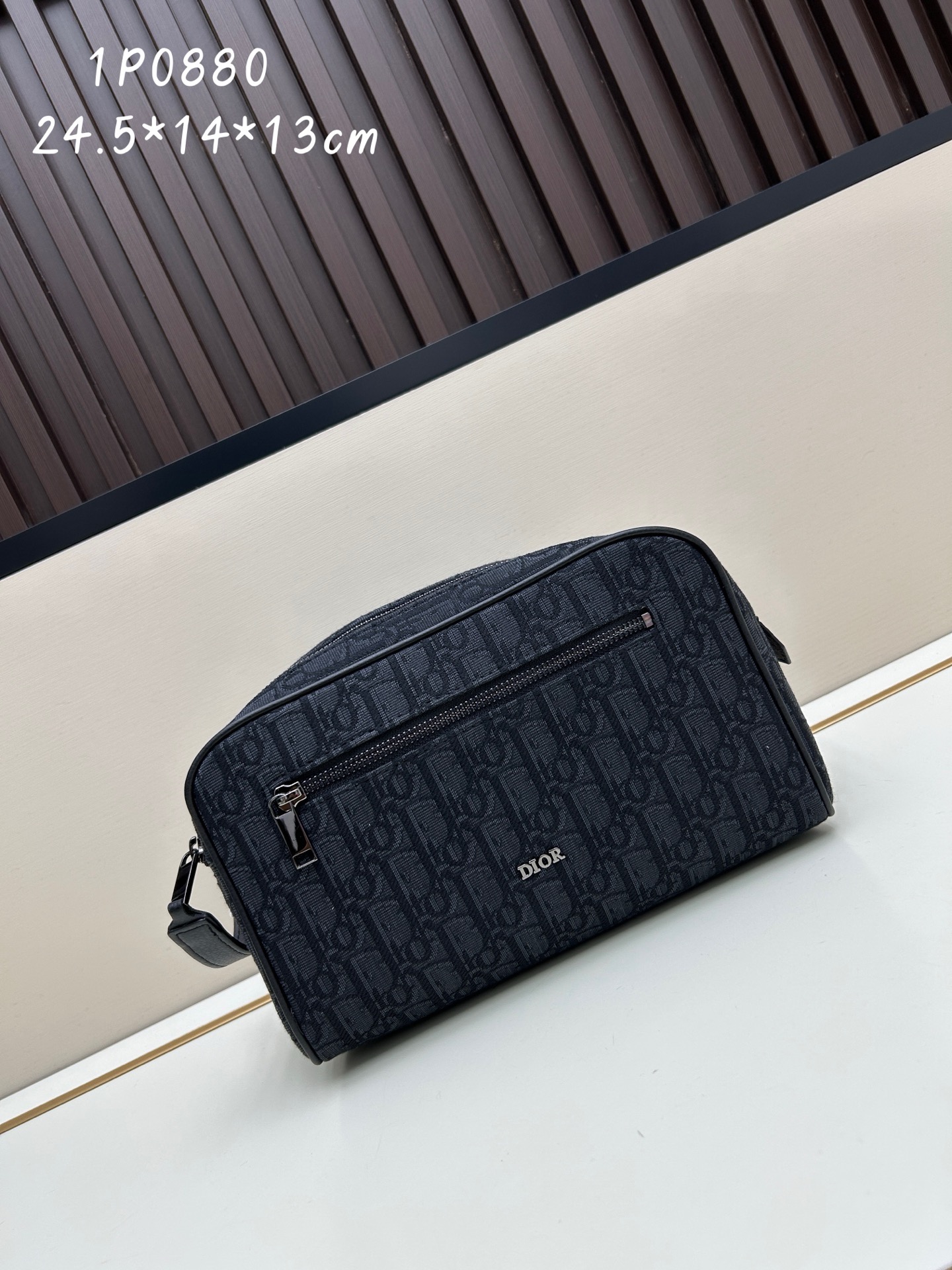 Dior Oblique Double Zipper Closure Bag - Image 1