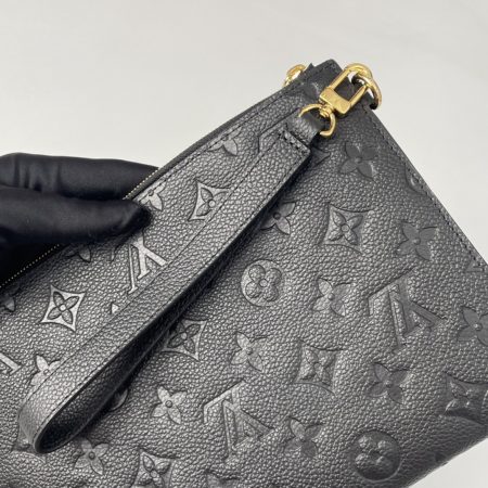 LV Daily Pouch Monogram Empreinte Pochette Mélanie MM Black - Image 9