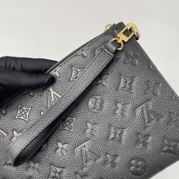 LV Daily Pouch Monogram Empreinte Pochette Mélanie MM Black