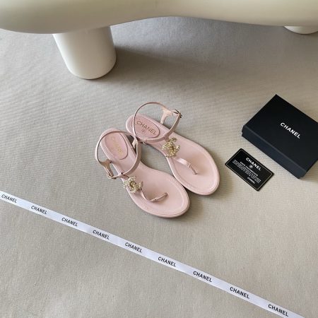 Chanel Double C Camellia Sandals - Image 6