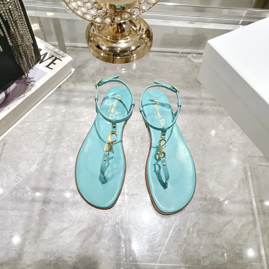 Dior 2024 C'est Flat Round Toe Women's Slipper Sandals - Image 5