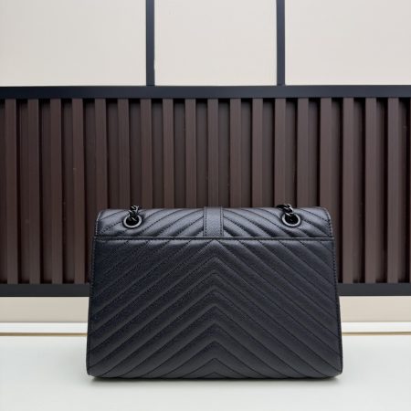 YSL Caviar Black Quilted Handbag - Image 8